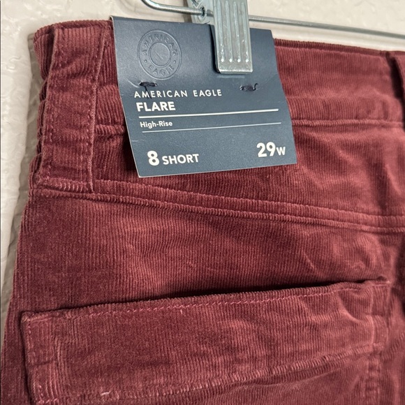NWT American Eagle High Rise Flare Corduroy Pants Size 29S Short - Picture 4 of 5